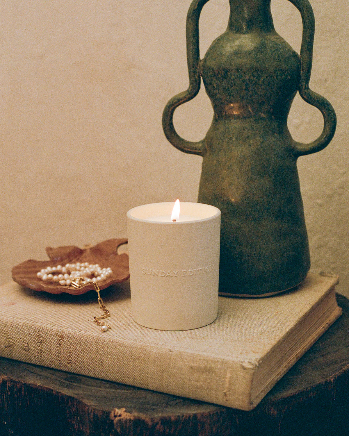 Sunday Edition Nude Candle at home