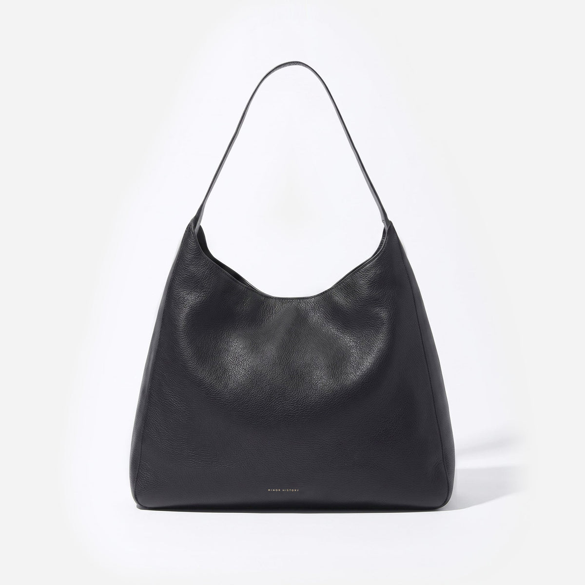 Minor History Overtime Tote in black full-grain leather