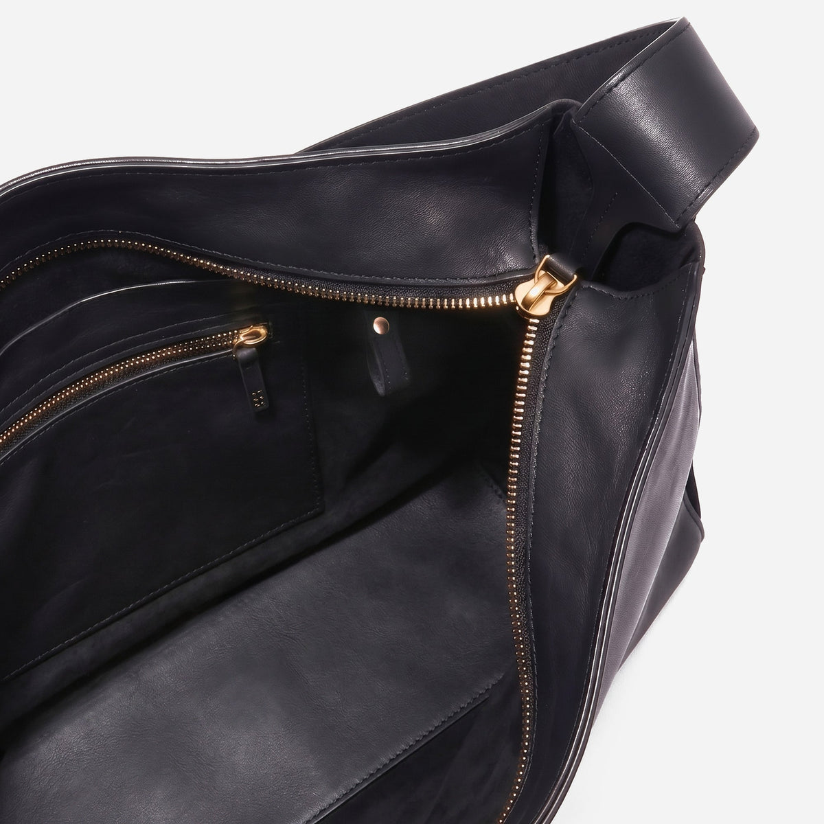 Minor History Overtime Tote in black, interior
