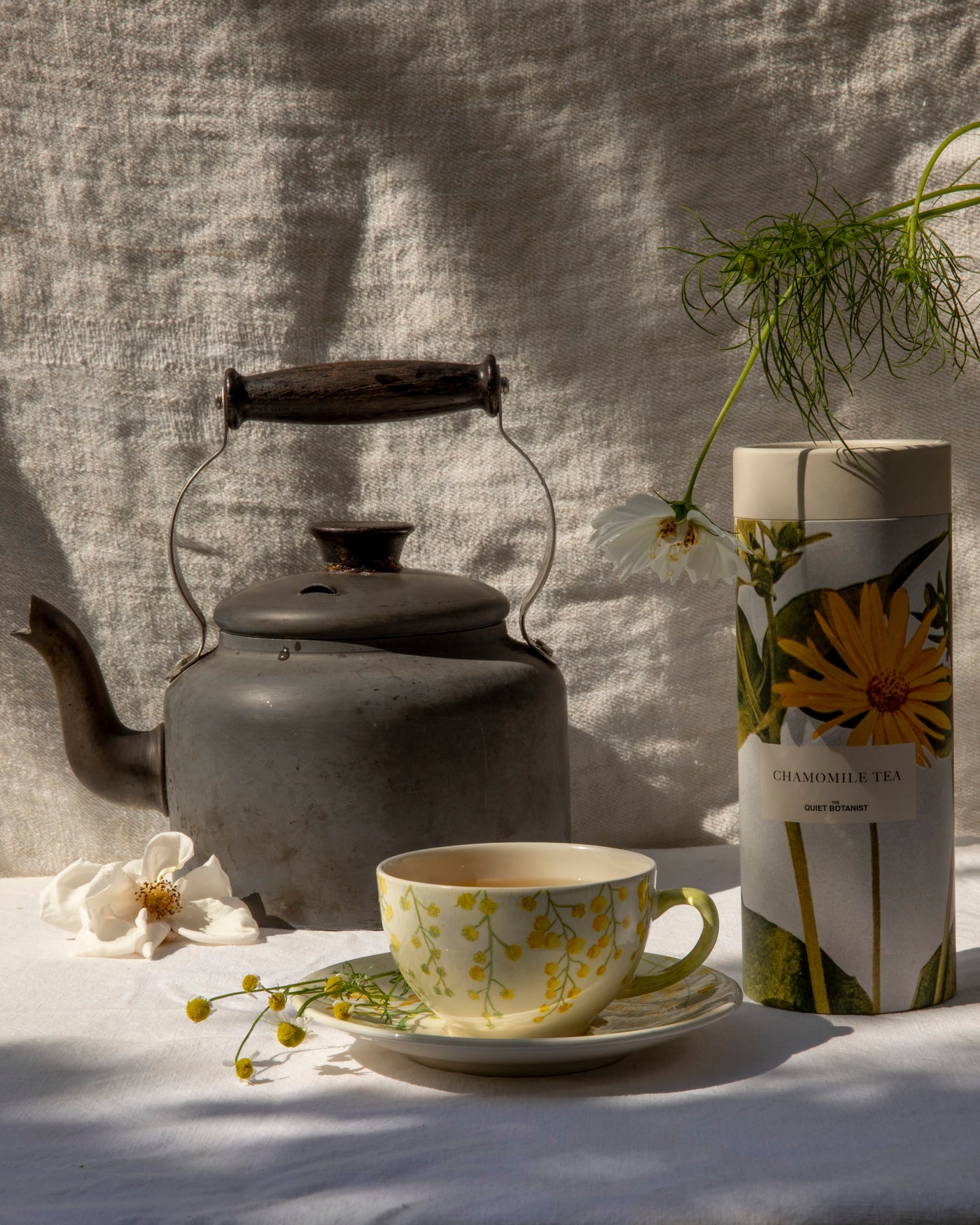 The chamomile canister shown in full