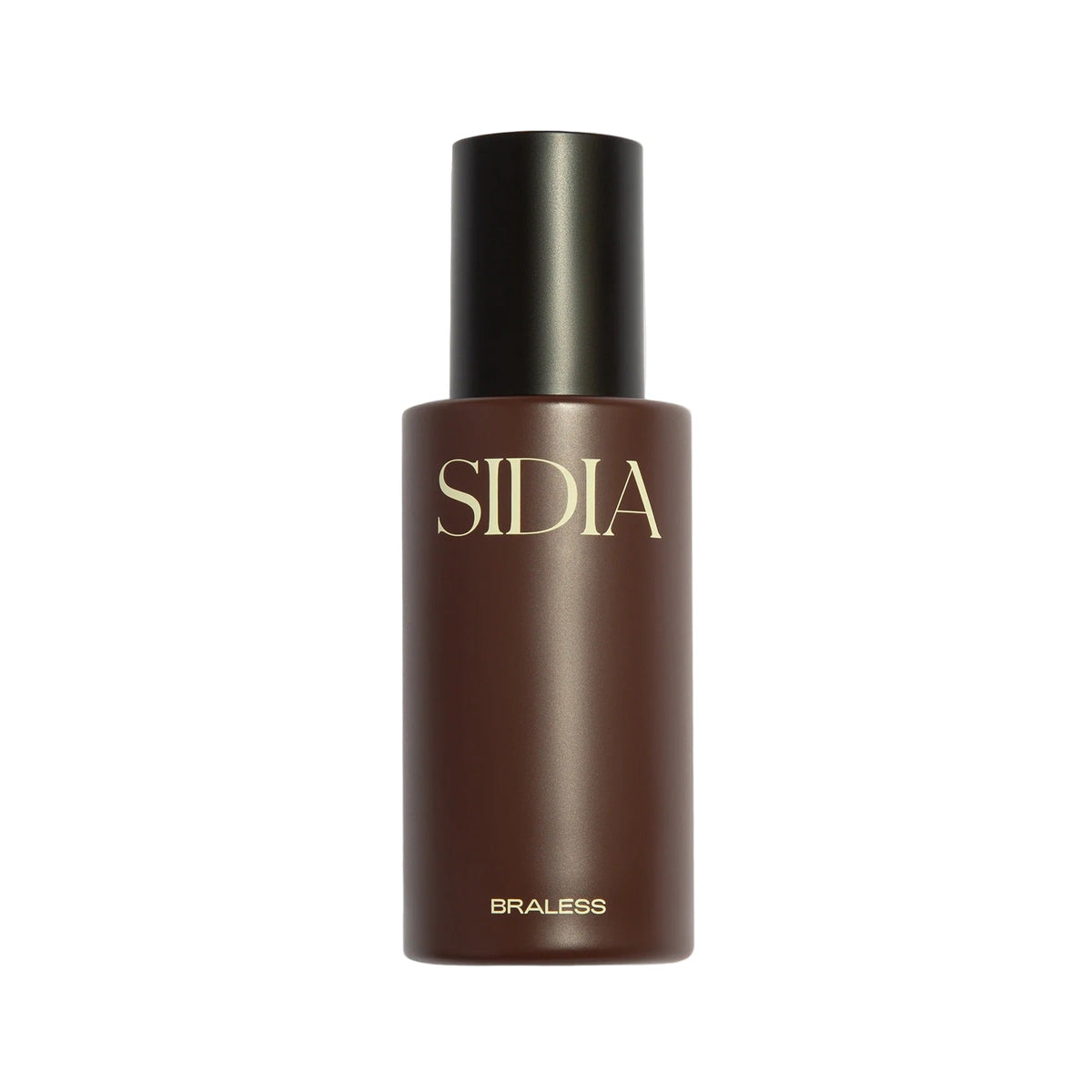 SIDIA BRALESS Body Mist in a brown bottle