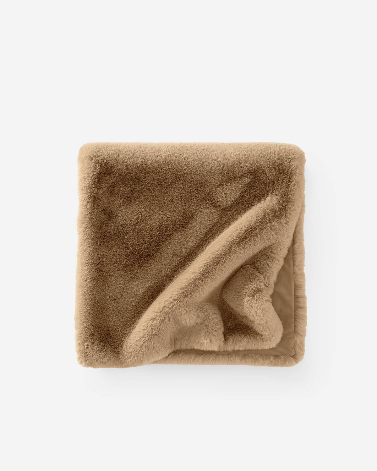 Sunday Citizen faux fur bed runner in tan
