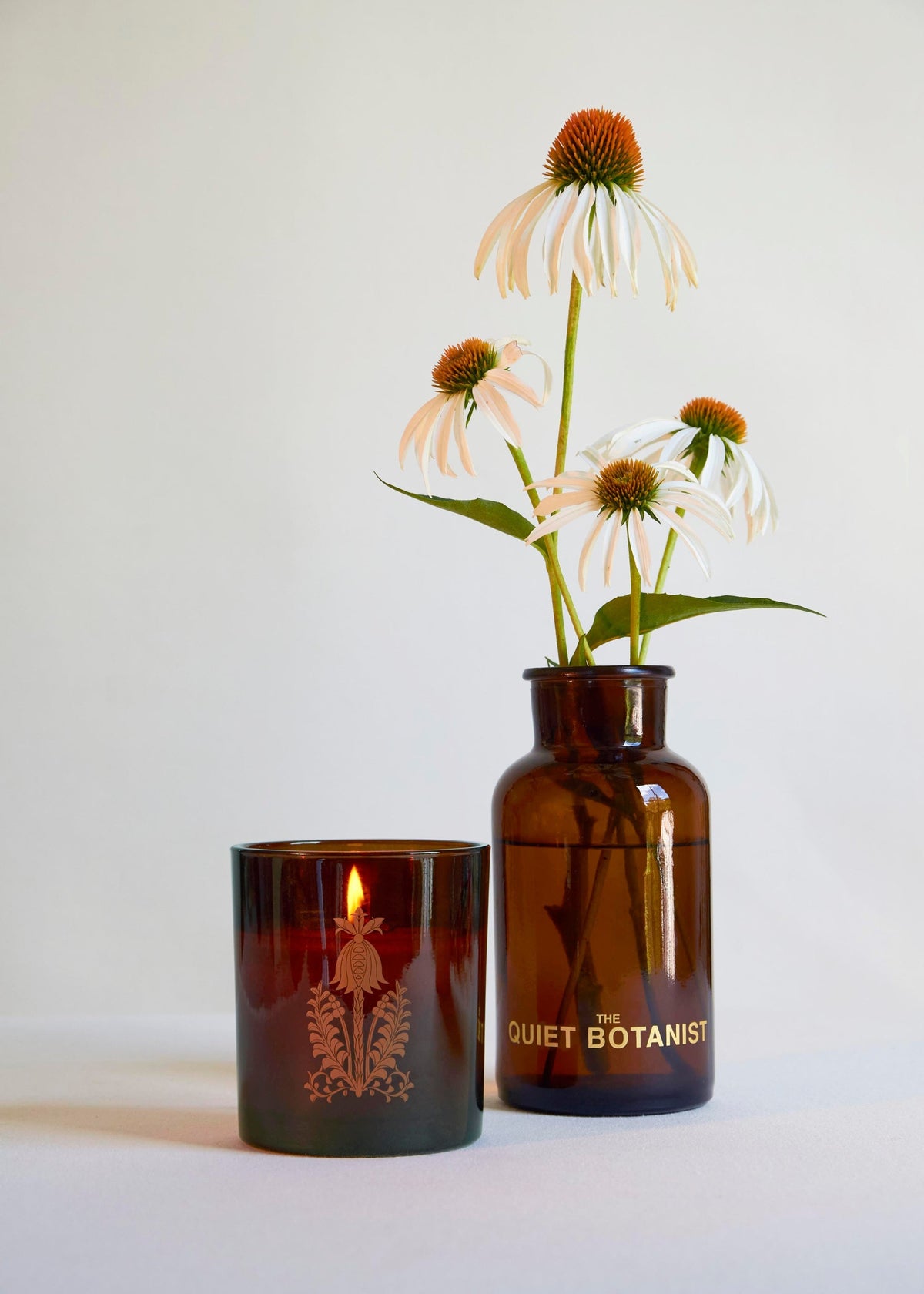 The Quiet Botanist 426 candle, lit
