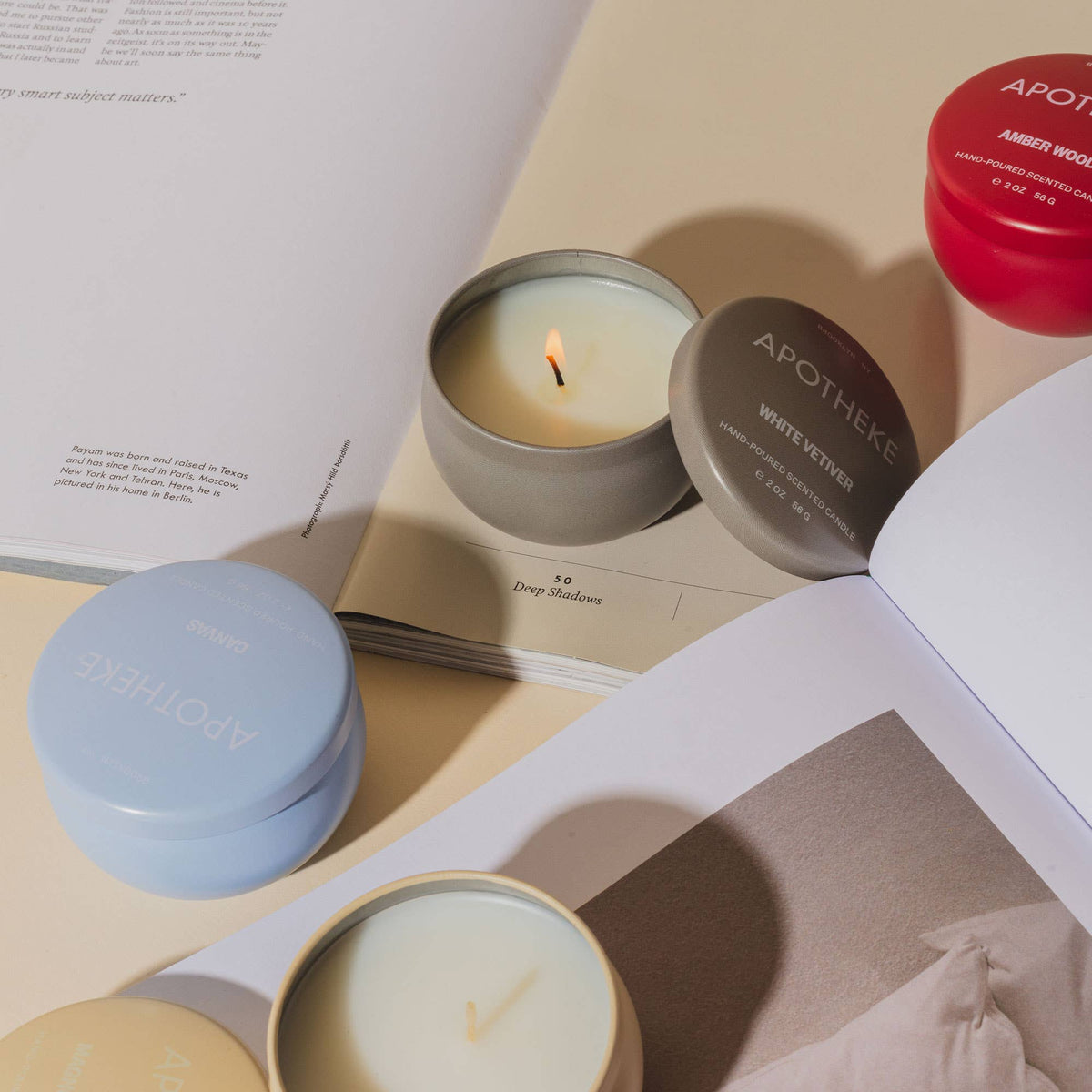 Canvas Mini Tin Candle