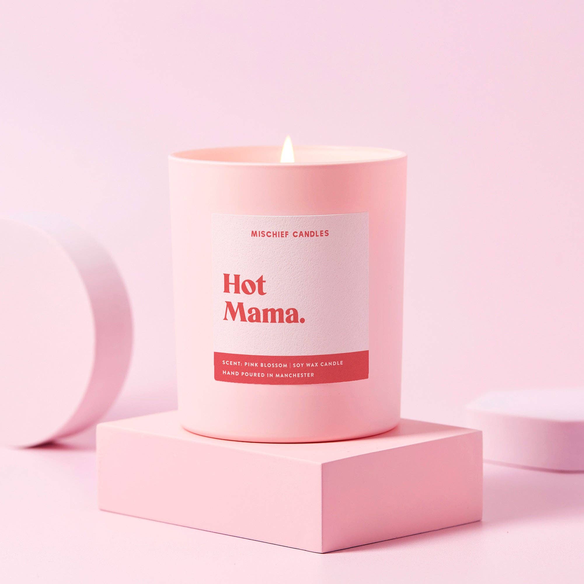 Hot Mama Candle - Clear /Pink Blossom / 20cl