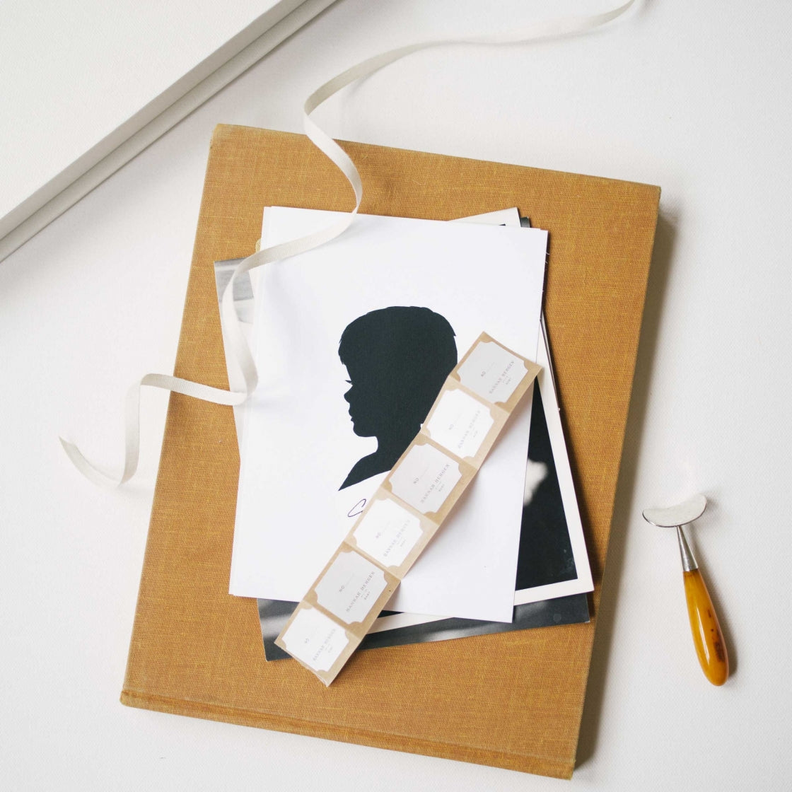The three notebooks and bookplates from the Baby Kit