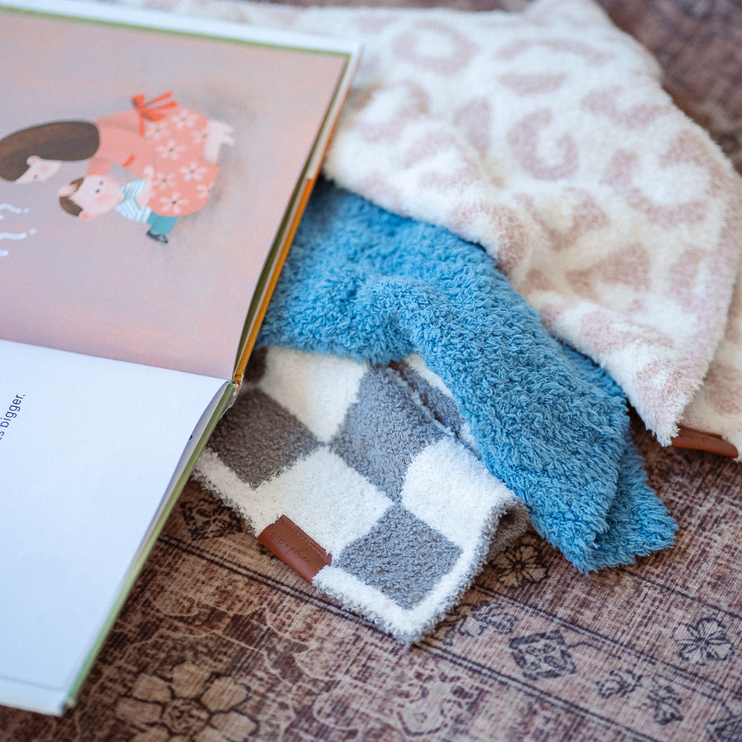 Plush Lovey - Denim Check