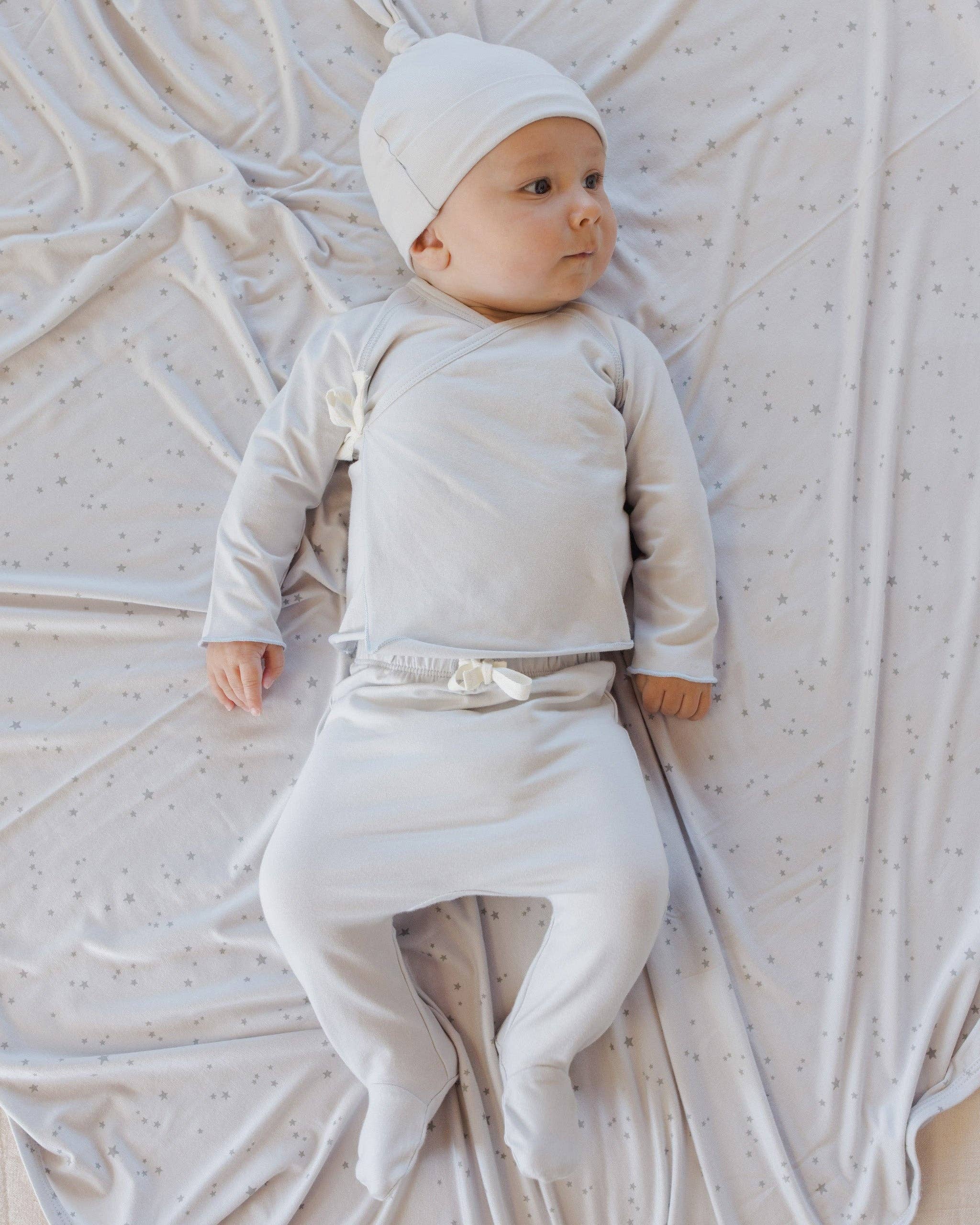 Modal Baby Swaddle - Stars, Fog