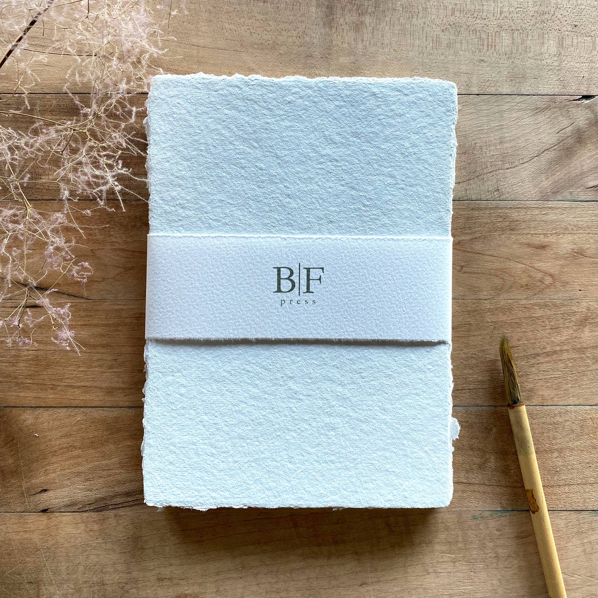 Bat Flower Press Sage Handmade Paper Set, banded