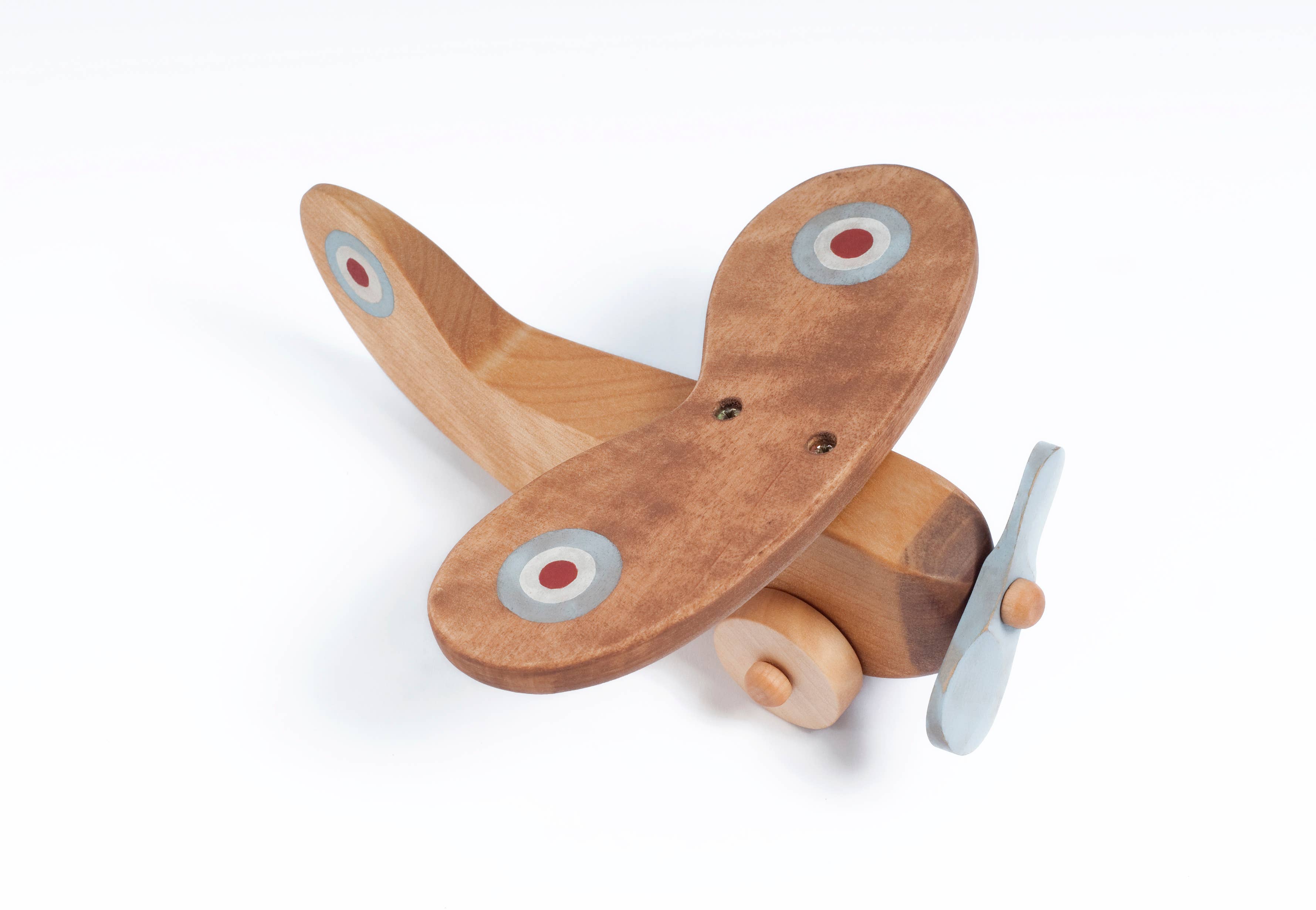 Handcrafted Birch Wood Plane Toy