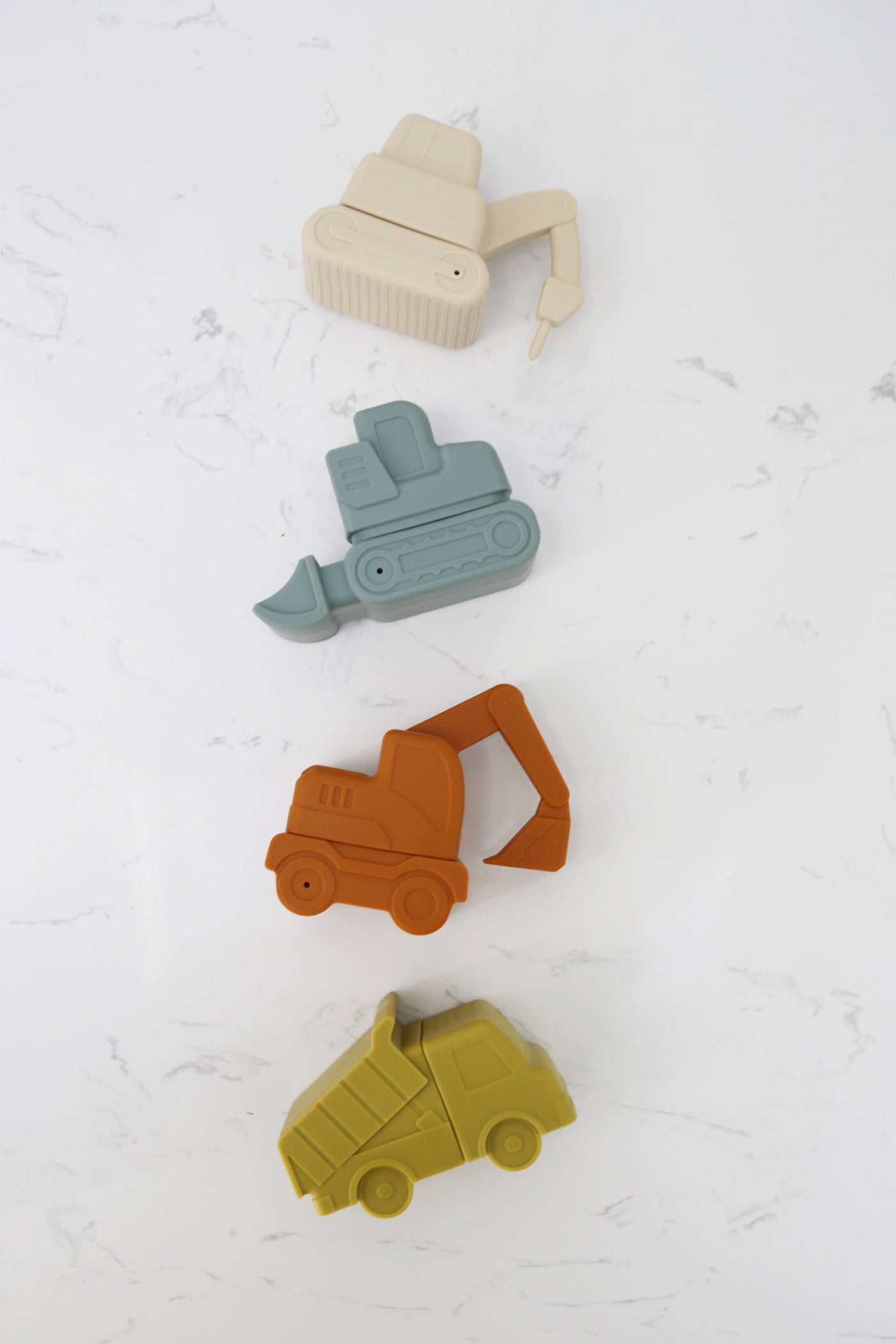 Construction Vehicle Bath Toy Set