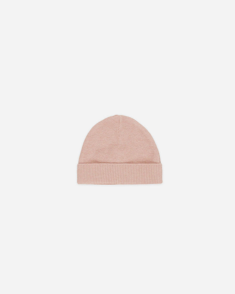 Baby Beanie - Heathered Rose