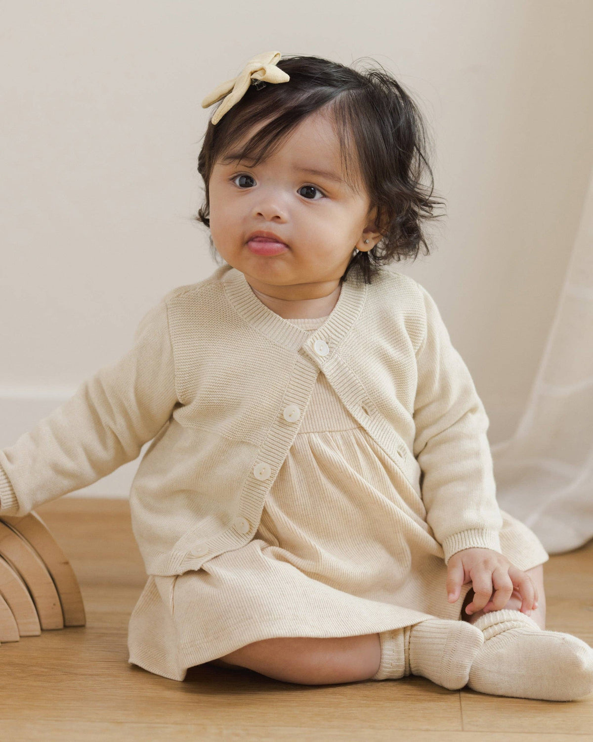 Melange Socks - Oatmeal, Rose