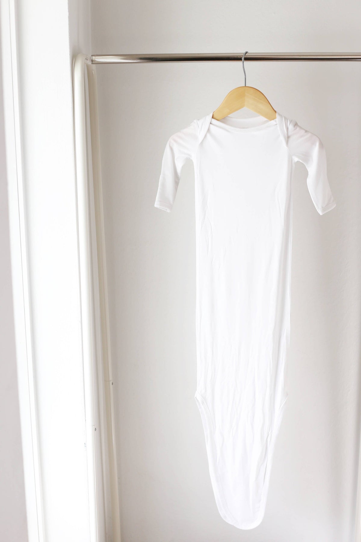 Bamboo Knotted Gown - Cloud White