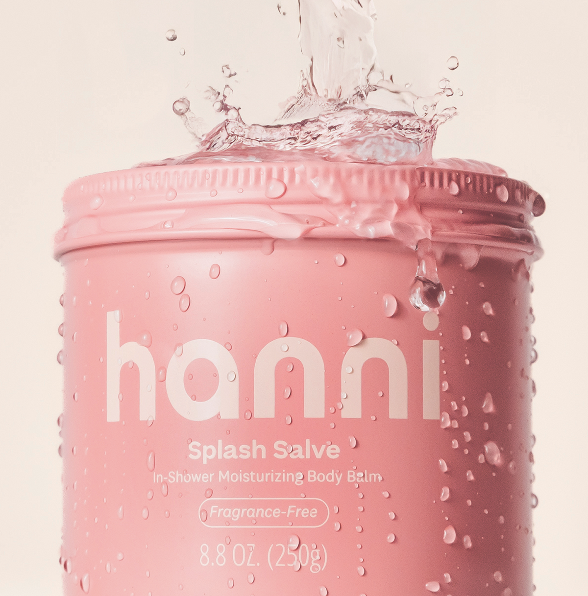 Hanni Splash Salve Fragrance-Free, jar detail