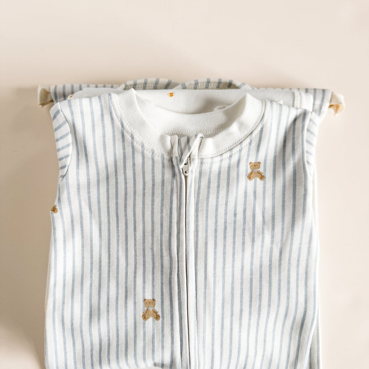 Bear and Bee layette, romper