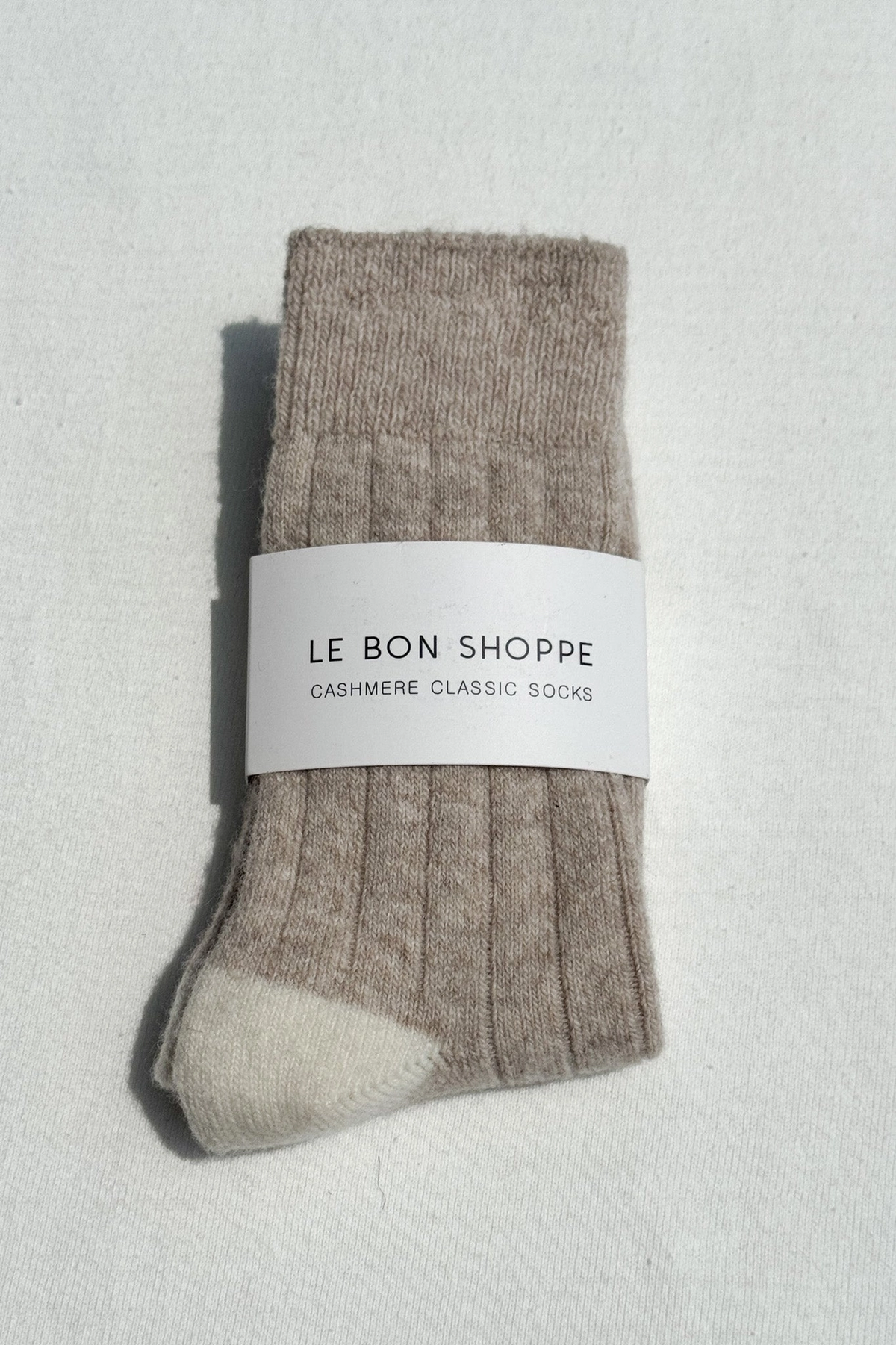 The Announcement, Le Bon Shoppe Classic Cashmere Socks in Fawn