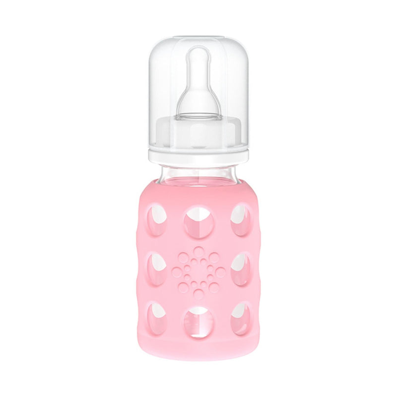 4oz Glass Baby Bottle, Pink