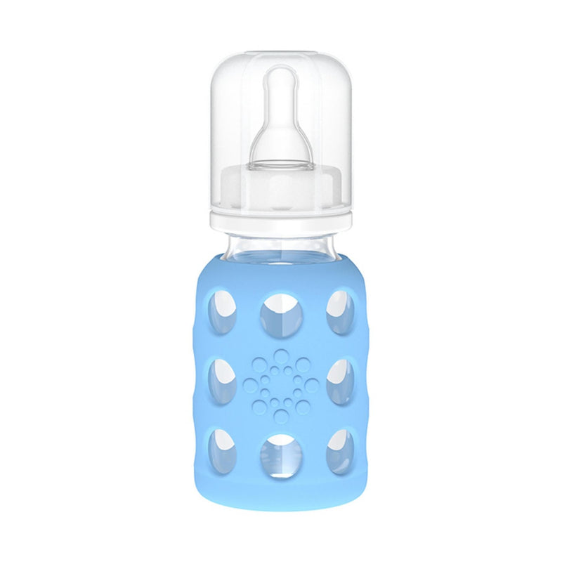 4oz Glass Baby Bottle, Sky