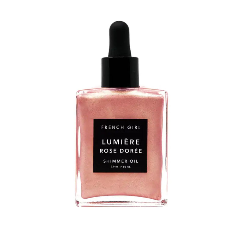 Shimmer Dry Body Oil, Rose Gold