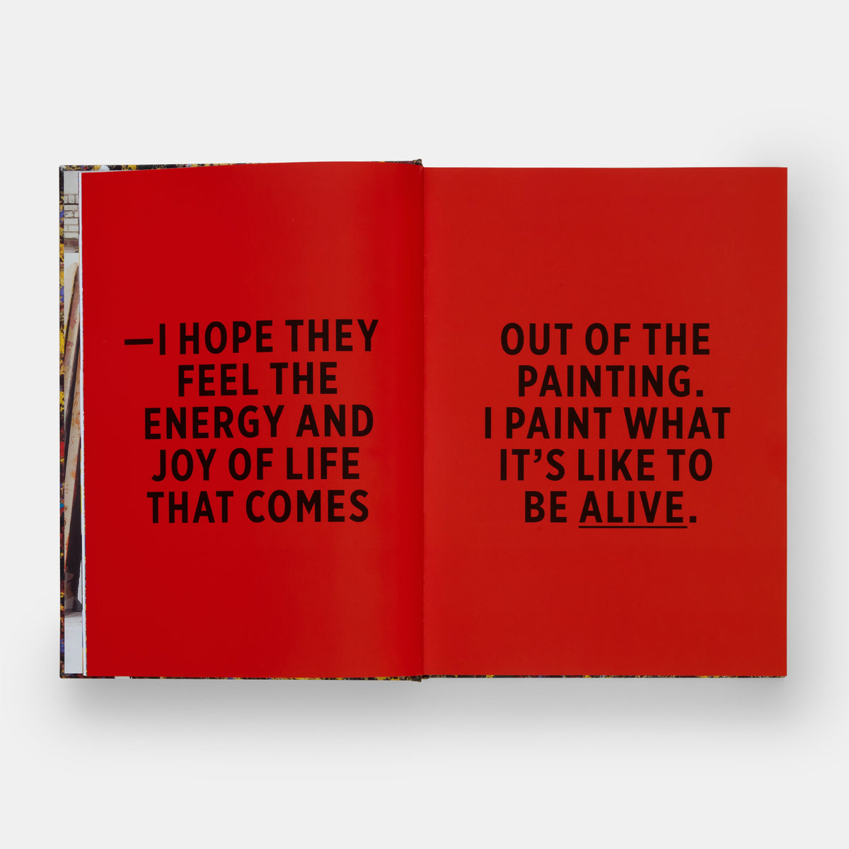 Sam Gilliam monograph, interior spread
