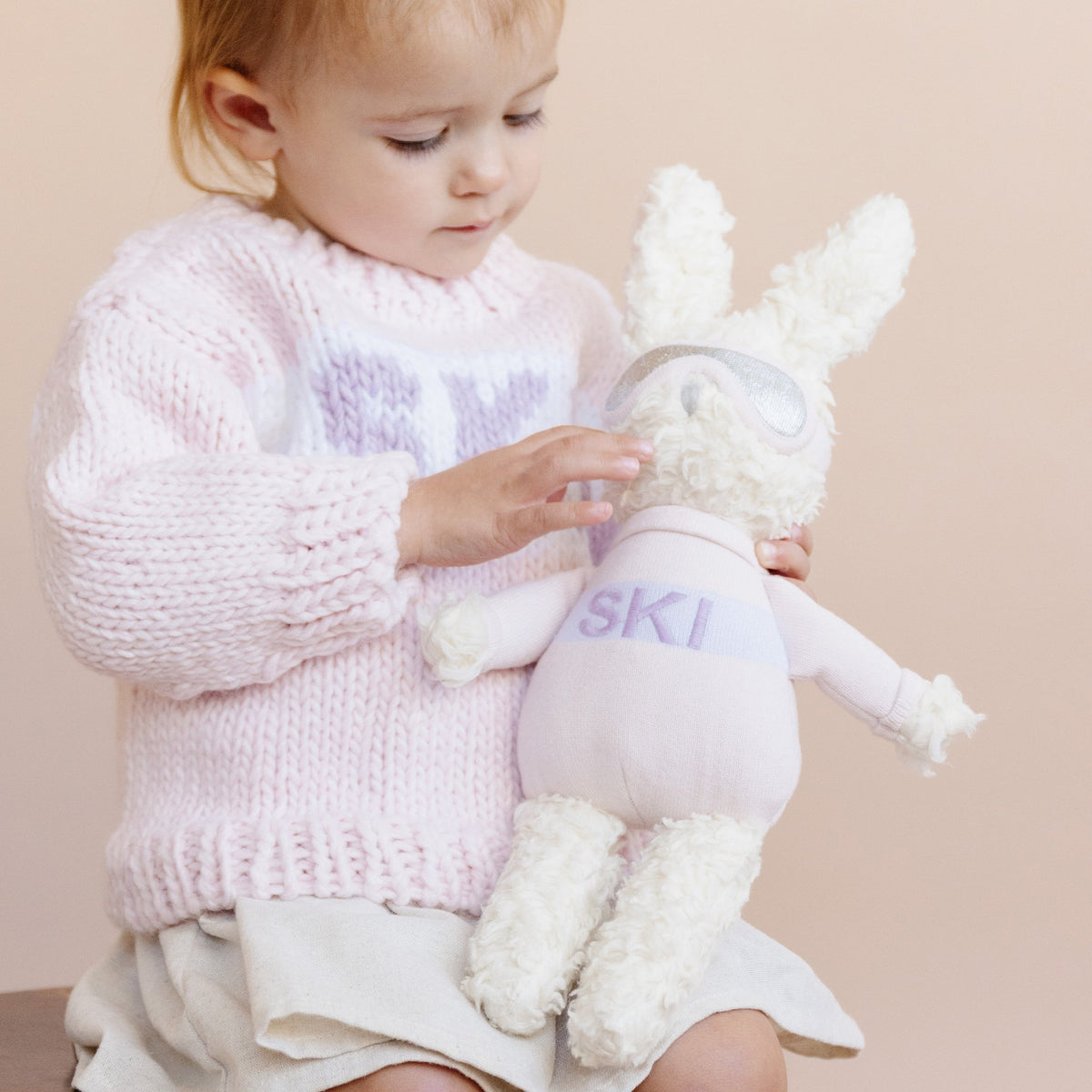 Riley Bunny with the ski sweater