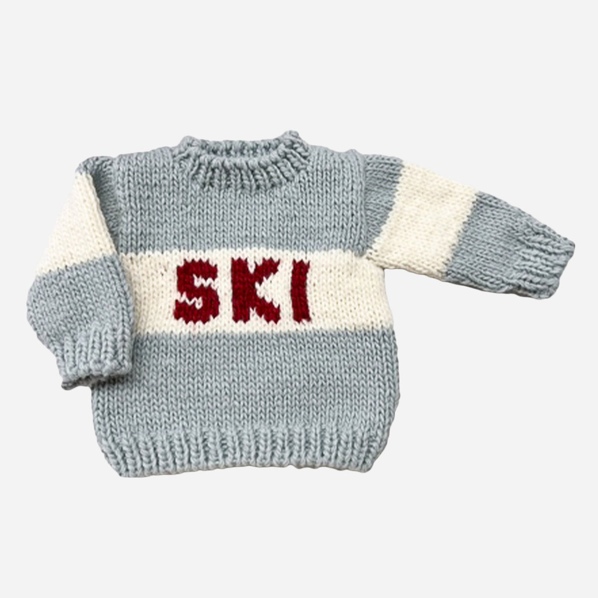 The Blueberry Hill ski sweater in Bowie Grey