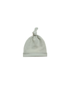 Knotted Baby Hat-Sage
