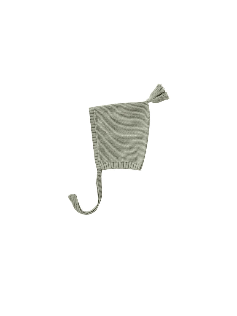 Knit Pixie Bonnet - Sage