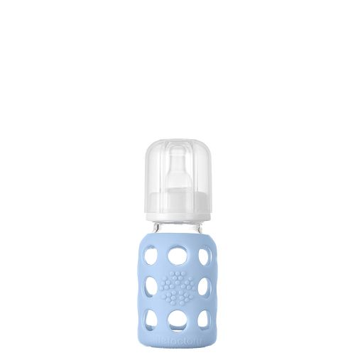 4oz Glass Baby Bottle - Stage 1 Nipple, Stopper, and Cap: Blanket
