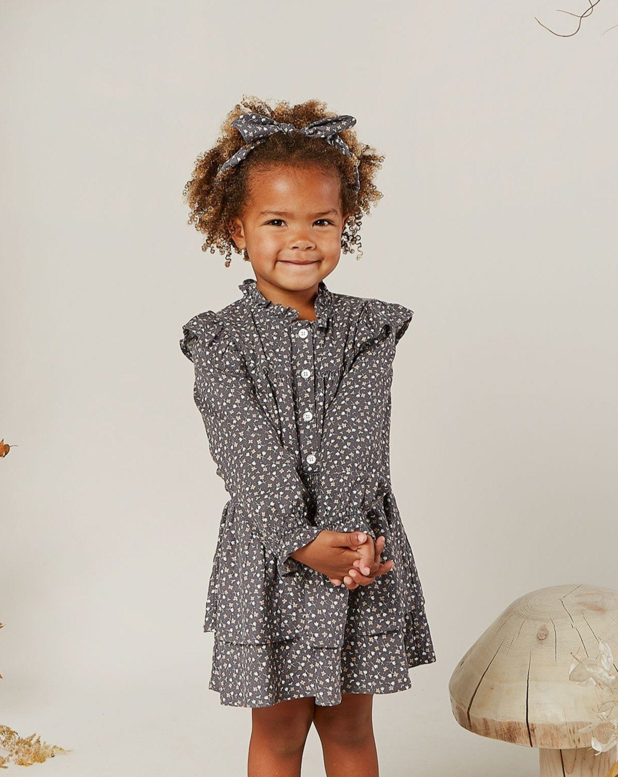 Baby Bow Headband - Washed Indigo