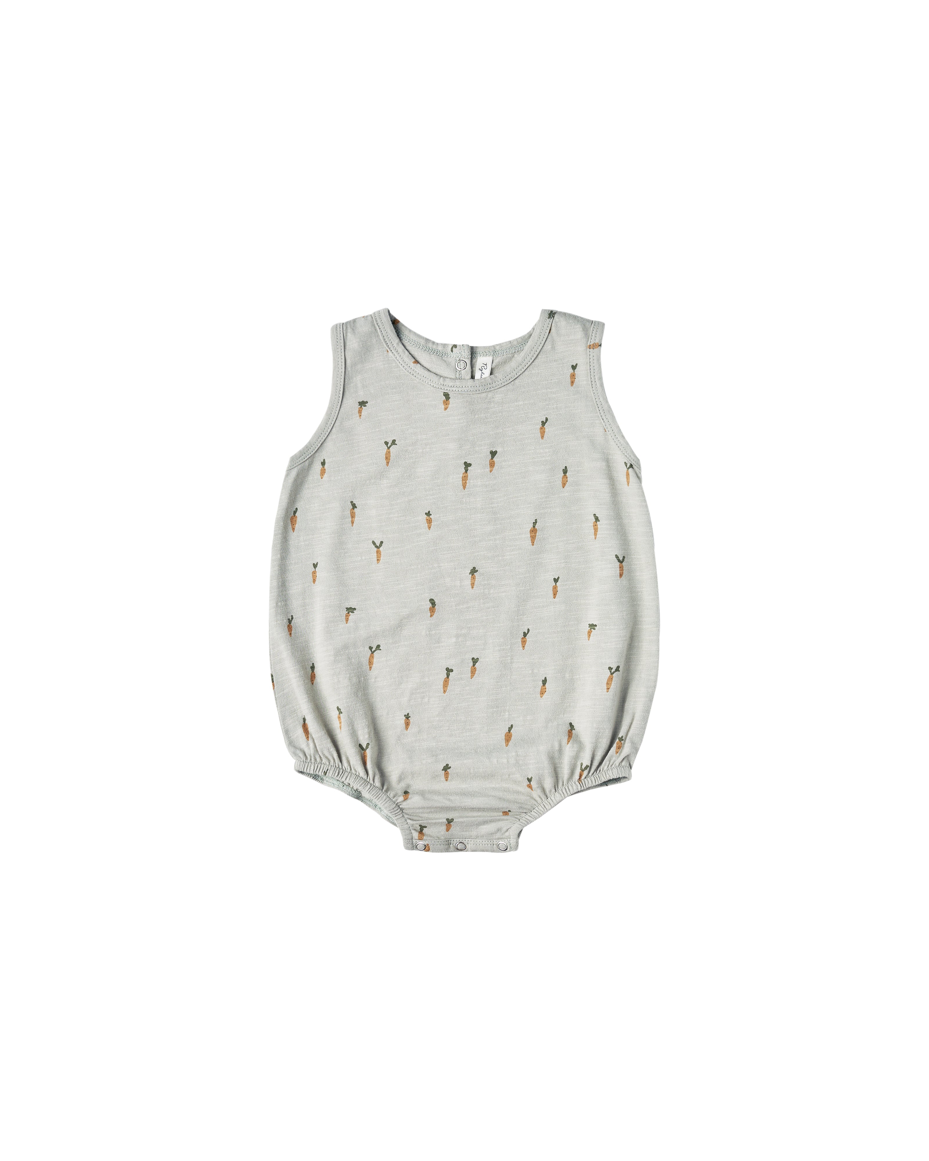 Carrots Bubble Onesie Blue Fog