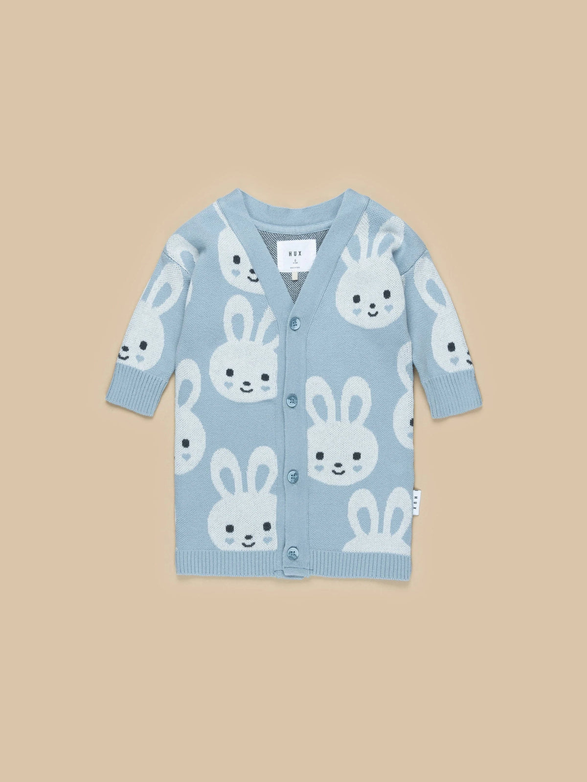 Bunny Knit Cardi - Dusty Blue