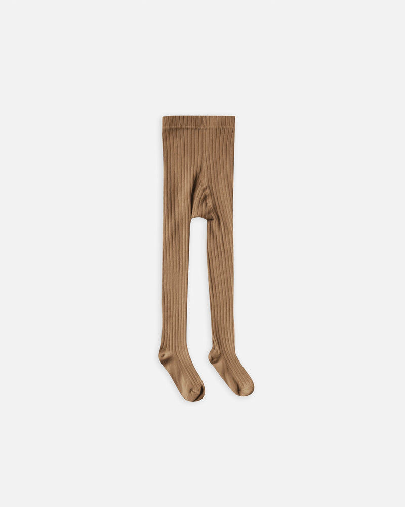 Solid Ribbed Tights