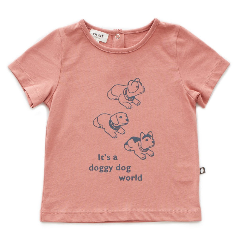 Tee Shirt Rose Dawn/Doggy Dog