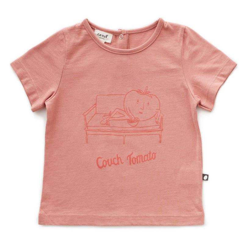 Tee Shirt Toasted Nut/Couch Tomato