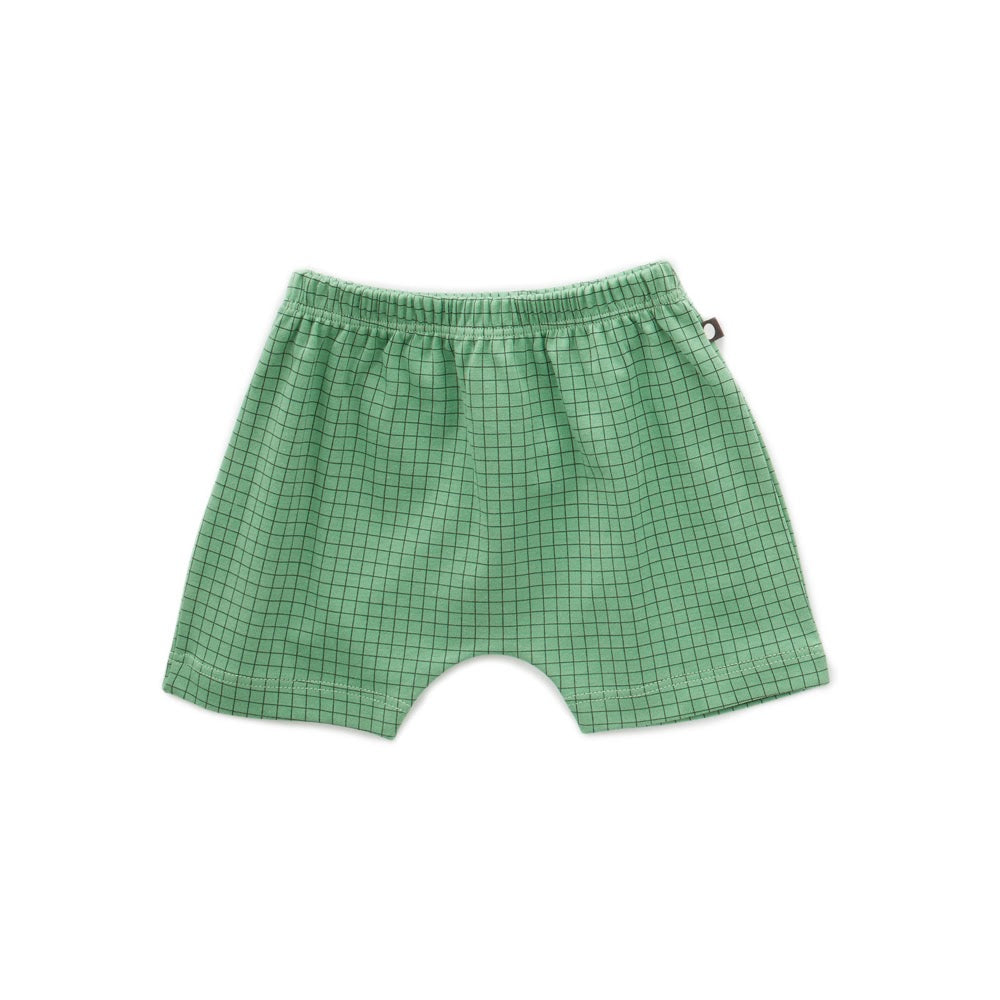Baby Shorts Green Checks
