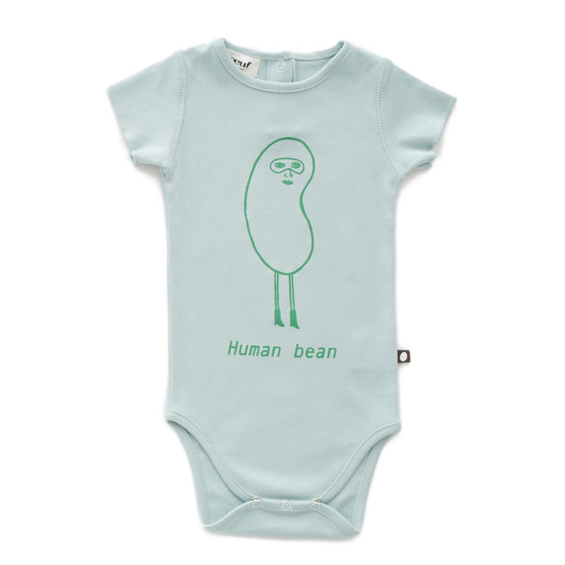 Back Snap Onesie Human Bean