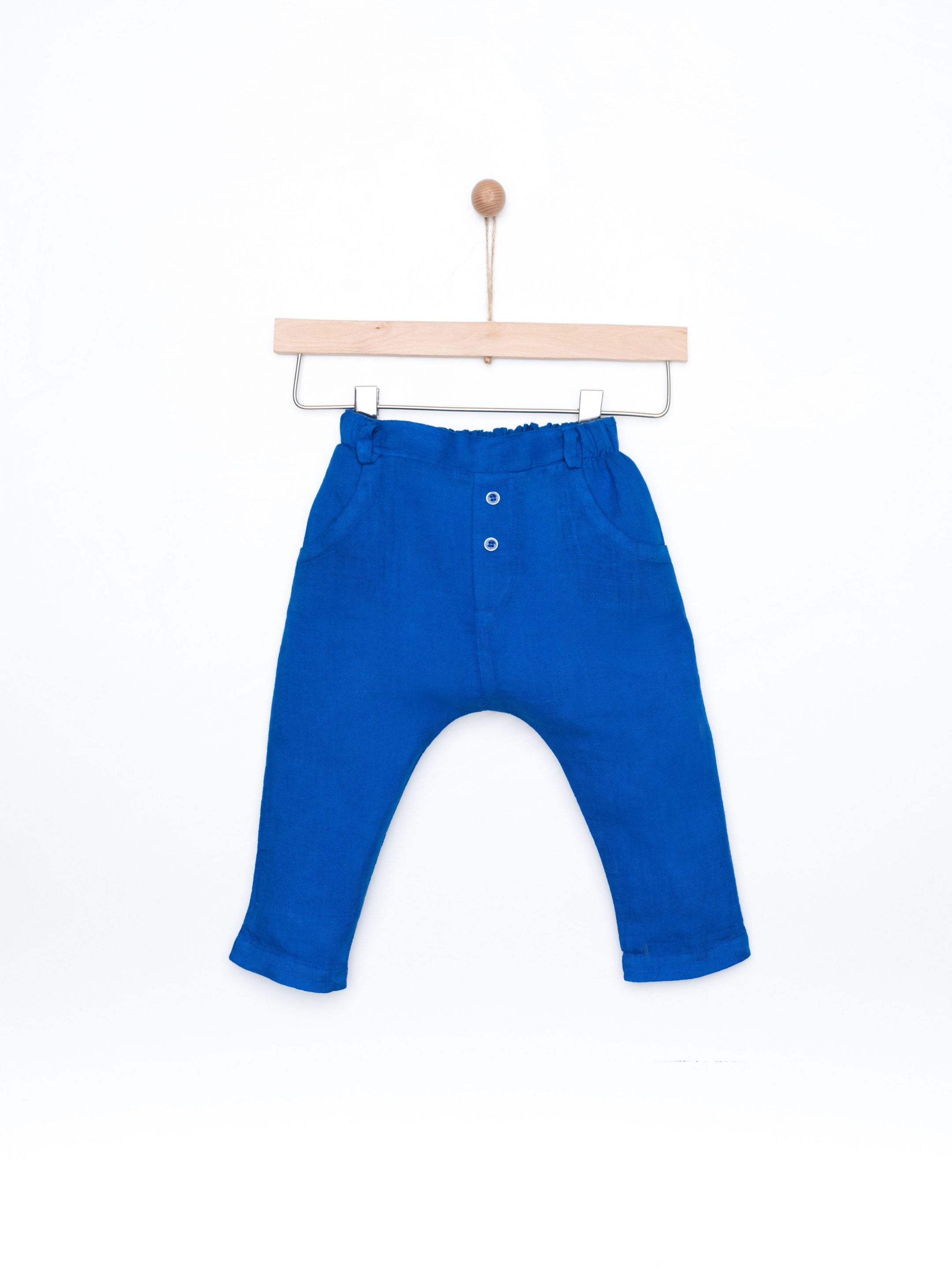 Linen Trousers - Neptune Blue