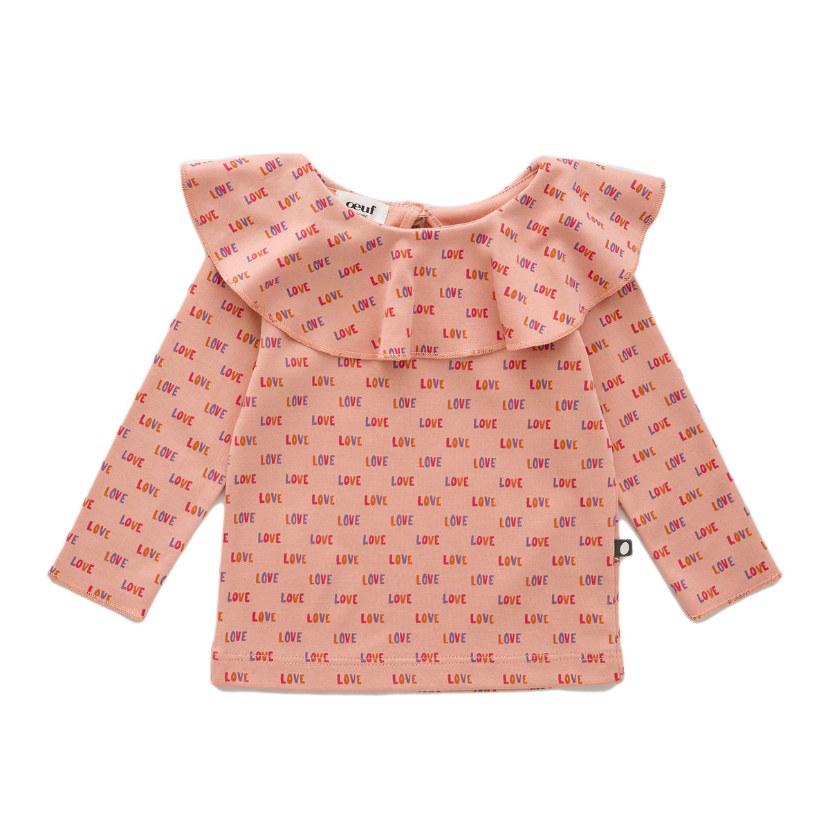 Ruffle Collar Shirt Peony