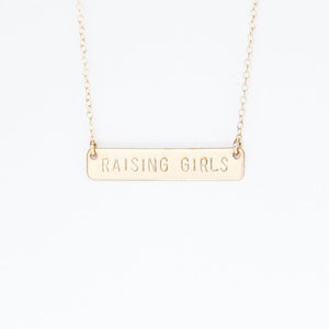 Women's "Raising Girls®" Bar Necklace