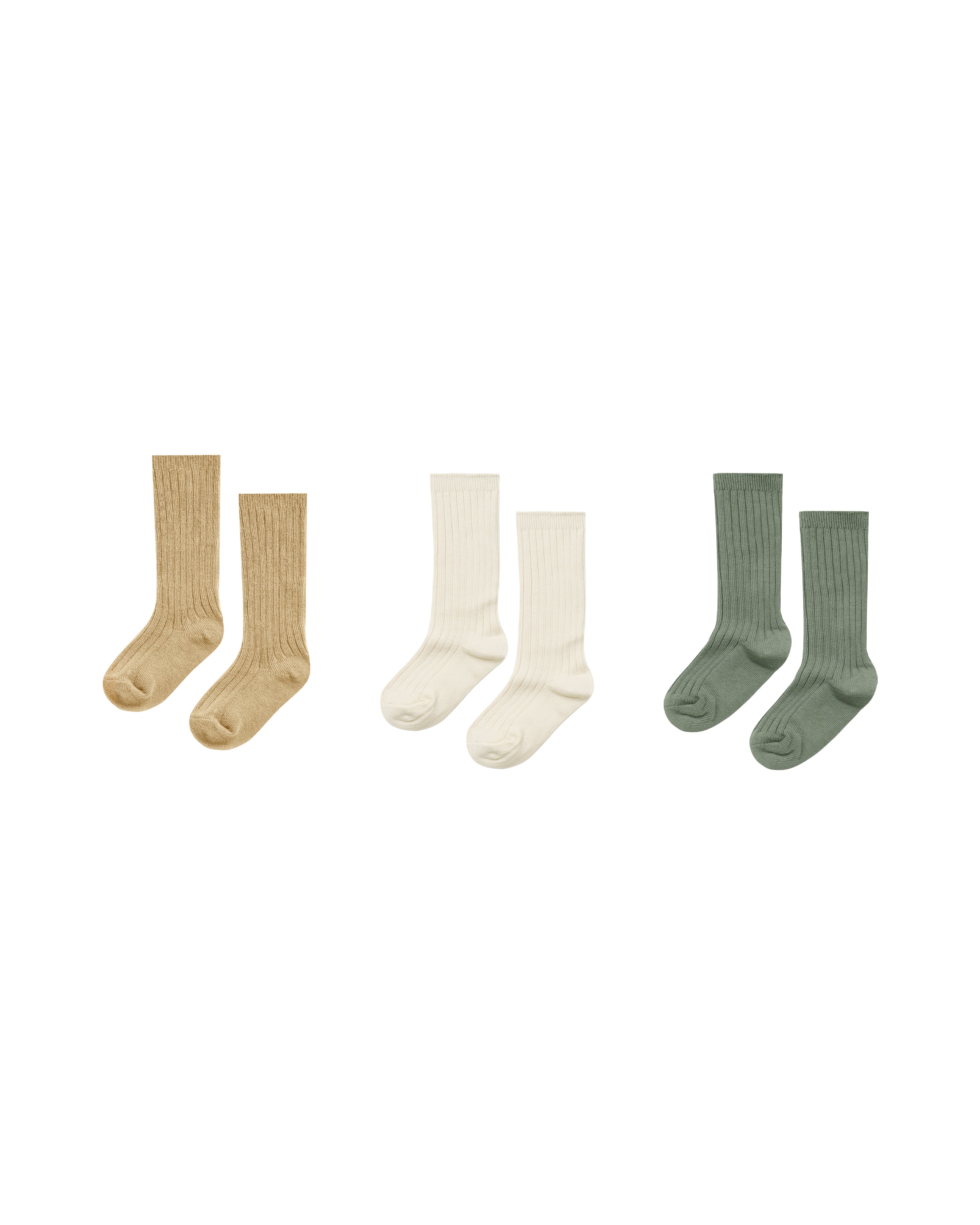 Knee socks Almond,Natural,Fern