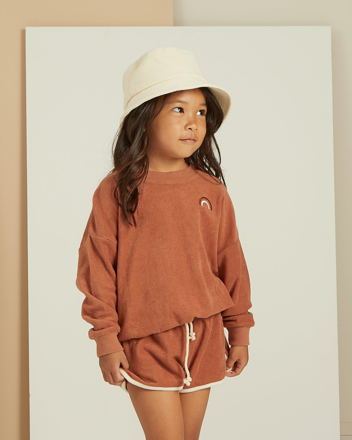 terry bucket hat, natural