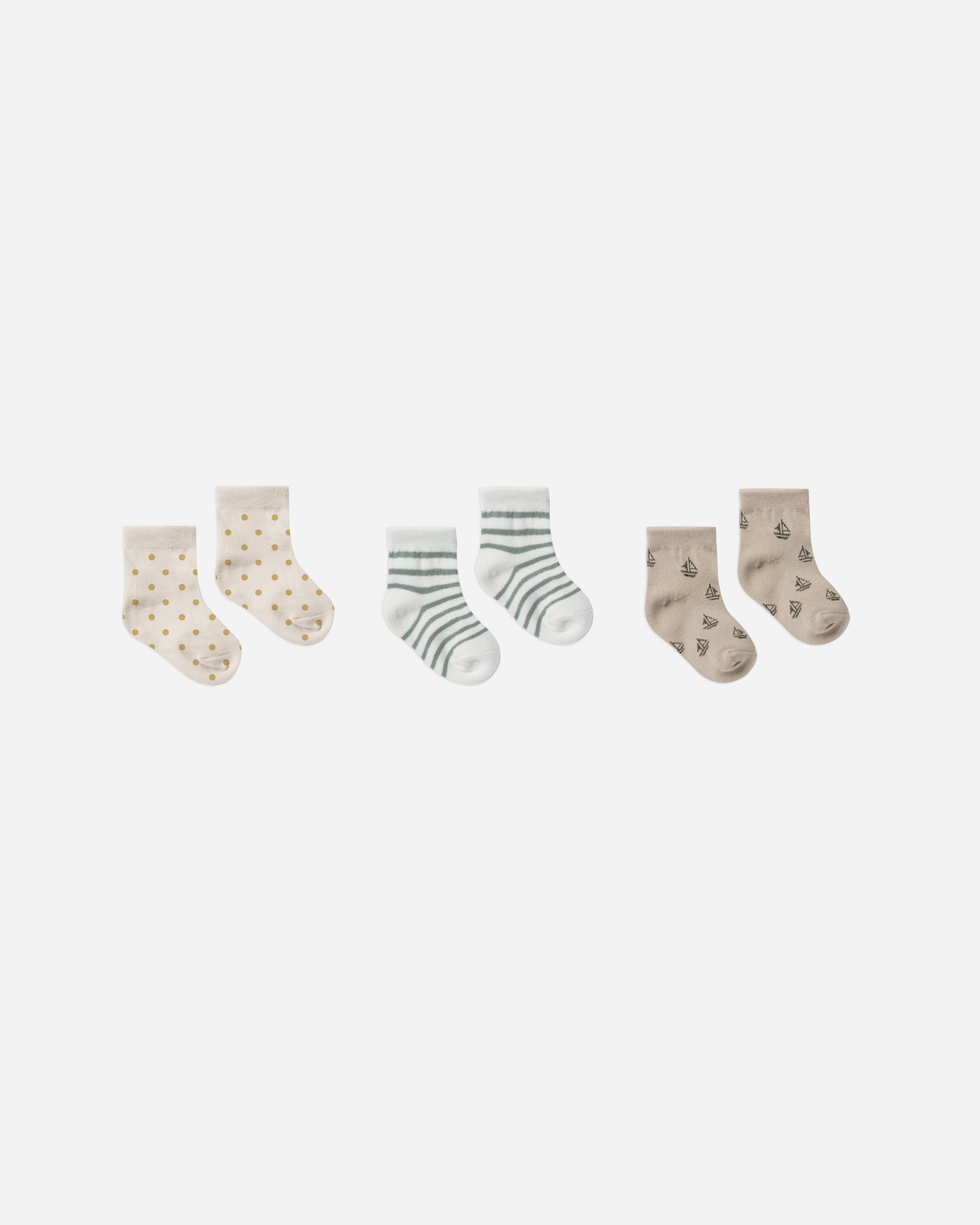 printed socks | stripe, boats, suns