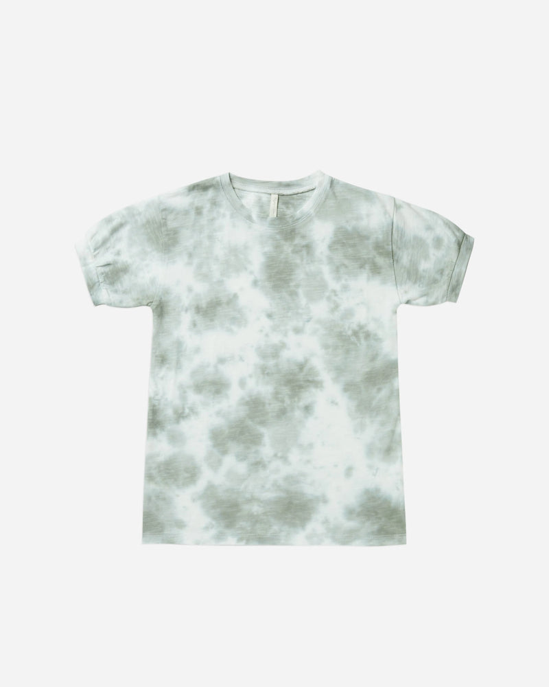 Jersey Shirt Dress | Aqua Tie Dye