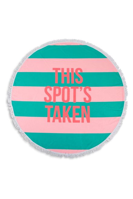 This Spot's Taken Round Beach Towel