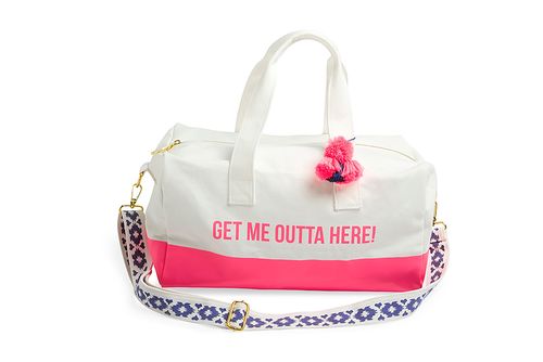Get Me Outta Here! Canvas Duffel