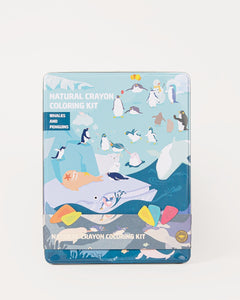 Coloring Kit PARTY SET Whales and Penguins