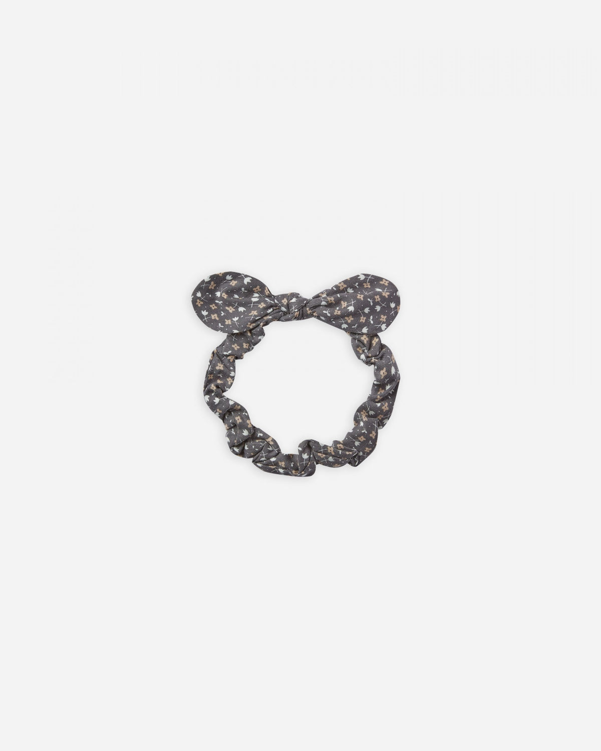 Baby Bow Headband - Washed Indigo