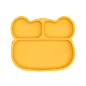 Bear Stickie Plate  Yellow